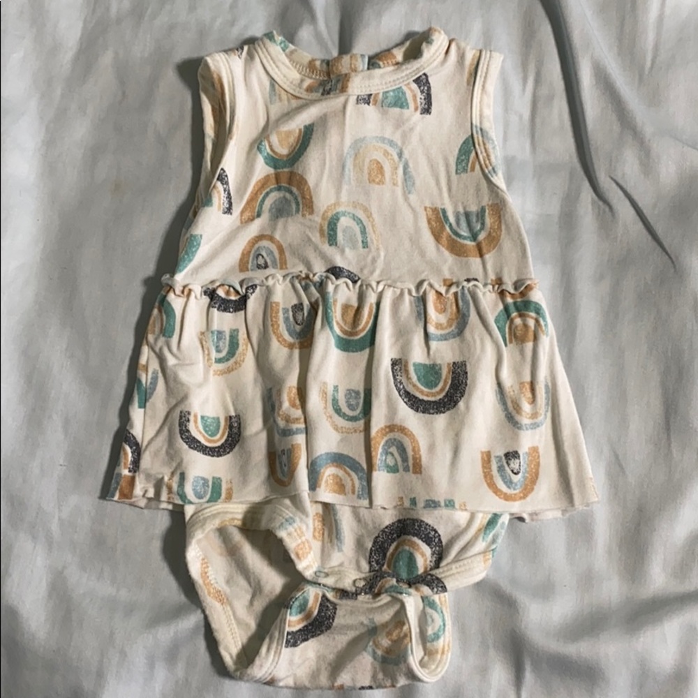 Sleeveless skirted bodysuit